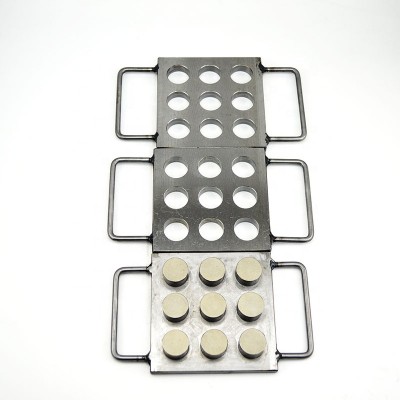 Custom Aluminum DIY Eyeshadow Press Mold For 26mm 9 Cavities